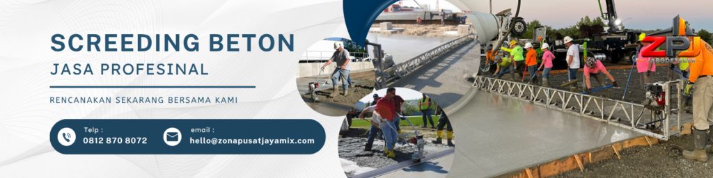 screeding Beton